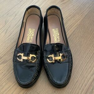 Salvatore Ferragamo black loafers